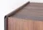 Vitrine Mairenke 03, Farbe: Walnuss / Schwarz matt - Abmessungen: 191 x 59 x 40 cm (H x B x T)