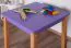 Kindertisch Laurenz Buche Vollholz massiv natur / lila - Abmessungen: 47 x 50 x 50 cm (H x B x T)