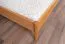 Einzelbett / Gästebett Wellsford 01 Kernbuche massiv geölt - Liegefläche: 90 x 200 cm (B x L)