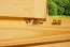 Holz-Gartenhaus 3,98 x 3,98 Meter (inkl. Dach) | Naturbelassen | Satteldach | 44 mm Blockbohlen-Haus Abbildung