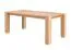 Esstisch Gijou 02, aus massiven Eichenholz, geölte Oberfläche, vier Standbeine, Tischplatte 4 cm dick, Maße: 75 x 180 x 90 cm, elegant und funktional