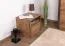 Nachtkästchen Selun 22, Farbe: Eiche Dunkelbraun - Abmessungen: 45 x 50 x 43 cm (H x B x T)