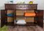 Kommode Kiefer massiv Vollholz Nussfarben 009 - Abmessung 100 x 150 x 45 cm (H x B x T)