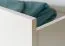 Drehtürenschrank / Kleiderschrank mit Rahmen Siumu 39, Farbe: Weiß / Weiß Hochglanz - 226 x 322 x 60 cm (H x B x T)