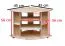 TV-Unterschrank Kiefer massiv Vollholz Erlefarben Junco 208 - Abmessungen: 65 x 65 x 65 cm (H x B x T)