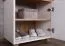 Sitzbank mit Stauraum / Schuhschrank Cuenca 09, Farbe: Eiche / Weiß - Abmessungen: 60 x 60 x 39 cm (H x B x T)