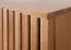 Schrank Slatina 51, Farbe: Eiche / Schwarz, teilmassiv - Abmessungen: 203 x 56 x 63 cm (H x B x T)