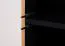 Schrank Slatina 47, Farbe: Eiche / Schwarz, teilmassiv - Abmessungen: 203 x 56 x 63 cm (H x B x T)