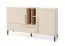 Schlafzimmer Komplett - Set B Authie, 6-teilig, Beige / Eiche hell / Dunkelblau, angenehmes Design, harmonische Farben, einfache und rasche Montage
