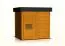 Gartensauna / Saunahaus / Außensauna 40 mm | für bis zu 5 Personen | Farbe: Eiche / Anthrazit | Außenmaße (B x T): 254 x 204 cm Abbildung