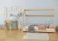 Bettrahmen für Kinder / Kinderbett 80 x 160 cm | Massivholz: Kiefer | Natur Lackiert Abbildung