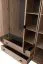 Kleiderschrank mit vier Türen Niel 16, Farbe: Eiche / Anthrazit - Abmessungen: 210 x 200 x 56 cm (H x B x T)