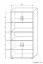 Schrank Curug 19, Farbe: Nuss / Ulme - Abmessungen: 188 x 90 x 34 cm (H x B x T)