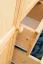 Kleiderschrank Holz natur 009 - Abmessung 190 x 80 x 60 cm (H x B x T)