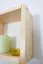Hängeregal / Wandregal Kiefer massiv Vollholz natur Junco 283B - 25 x 25 x 12 cm (H x B x T)