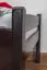 Einzelbett "Easy Premium Line" K1/2n, Buche Vollholz massiv schokobraun lackiert - Liegefläche: 90 x 200 cm