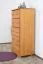 Kommode Kiefer massiv Vollholz Erlefarben Junco 141 - 123 x 60 x 42 cm (H x B x T)