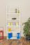 Regal Kiefer massiv Vollholz weiß lackiert Junco 54A - Abmessung 200 x 80 x 30 cm