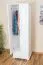 Kleiderschrank Kiefer Vollholz massiv weiß Junco 15B - Abmessung 195 x 65 x 59 cm