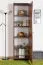 Schrank Mojokerto 20, Farbe: Walnuss / Schwarz - Abmessungen: 194 x 55 x 39 cm (H x B x T)