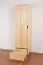 Schrank Kiefer massiv natur Aurornis 02 - Abmessungen: 200 x 50 x 60 cm (H x B x T)