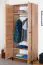 Kleiderschrank mit viel Stauraum Pandrup 17, Farbe: Eiche - Abmessungen: 200 x 80 x 51 cm (H x B x T), mit 2 Türen und 2 Fächern