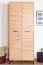 Kleiderschrank mit viel Stauraum Pandrup 17, Farbe: Eiche - Abmessungen: 200 x 80 x 51 cm (H x B x T), mit 2 Türen und 2 Fächern