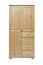 Kleiderschrank Holz natur 009 - Abmessung 190 x 80 x 60 cm (H x B x T)