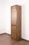 50 cm breiter Kleiderschrank mit 2 Türen | Farbe: Eiche Dunkelbraun Abbildung