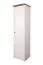 Schmaler 50 cm breiter Kleiderschrank mit 1 Tür | Farbe: Weiß Abbildung