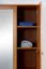 162 cm breiter Kleiderschrank mit 4 Türen, 8 Fächern und 3 Schubladen aus Massiv-Holz | Farbe: Erle | Tiefe: 60 cm Abbildung
