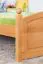 Kinderbett 100 x 200 cm | Massivholz: Kiefer | Erle Lackiert Abbildung