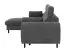 Ecksofa Lummen 01, Farbe: Grau - Abmessungen: 98 x 252 x 171 cm (H x B x T) - Ottomane: Links