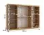 Schiebetürenschrank | Farbe: Eiche Artisan | 10 Fächer | 2 Kleiderstangen | hochwertig Verarbeitet | 250 x 62 x 200 cm | Kleiderschrank | Spiegeltür | modernes Design