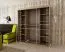 Schiebetürenschrank / Kleiderschrank Calvitero 04 mit Spiegel, Farbe: Eiche Sonoma / Weiß matt - Abmessungen: 200 x 180 x 62 cm ( H x B x T)