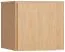 Aufsatz für eintürigen Kleiderschrank Averias, Farbe: Eiche - Abmessungen: 45 x 47 x 57 cm (H x B x T)