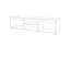 TV-Unterschrank Colmenar 03, Farbe: Eiche / Grau - Abmessungen: 46 x 180 x 40 cm (H x B x T)