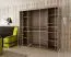 200 cm breiter Kleiderschrank mit 10 Fächern und 2 Türen | Farbe: Weiß Abbildung