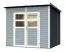 Holz-Gartenhaus 2 x 2,51 Meter (inkl. Dach) | Grau | Pultdach Abbildung