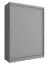 Moderner Kleiderschrank Bickleigh 03, Farbe: Grau - Abmessungen: 200 x 130 x 62 cm (H x B x T), mit fünf Fächern
