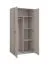 Drehtürenschrank | Kaschmir | Kleiderschrank | 2 Türen | 90 x 55 x 191 cm | 1 Kleiderstange | hochwertig Verarbeitet | 4 Fächer | für Schlafzimmer