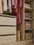 Falttür / Kleiderschrank | Farbe: Beige | 3 Schubladen | 1 Kleiderstange | 8 Fächer | 203 x 60 x 240 cm | inkl. LED-Beleuchtung mit Sensor | Soft-Close