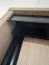 Kleiderschrank Mina 1 Meter breit mit Schiebesystem, Weiß/Schwarz gehalten, moderne Optik, viel Stauraum, Lamellen in Artisan Eiche, Anti Staubbürsten