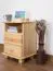 Nachtkommode Kiefer massiv Vollholz natur 007 - Abmessung 55 x 42 x 35 cm (H x B x T)