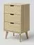 Kommode Kiefer massiv natur Aurornis 28 - Abmessungen: 84 x 50 x 40 cm (H x B x T)