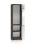 Vitrine Mackenzie 02 | Farbe: Eiche Dunin / Kaschmir Hochglanz | Maße: 55 x 40 x 195 cm | 2 Türen | Griffe: Metall | Soft-Close | ABS-Kanten