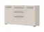Sideboard mit zwei Schubladen Neiafu 122, Farbe: Kaschmir, drei Türen, Soft-Close-Funktion, zwei Holzeinlegeböden, Maße: 85 x 150 x 46 cm