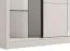 Schiebetürenschrank mit einer Spiegeltür Apatin 03, Farbe: Kaschmir, drei Kleiderstangen, fünf Fächer, Maße: 215,5 x 205 x 60 cm, stilvolles Design