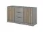 Kommode mit eleganten Design Leeds 25, Farbe: Grau - Abmessungen: 86 x 155 x 45 cm (H x B x T)