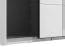 Schiebetürenschrank | Farbe: Opak Weiß | 1 Spiegeltür | Maße: 195 x 61 x 217,5 cm | 2 Kleiderstangen | Kleiderschrank | 2 Fächer | ABS-Kanten